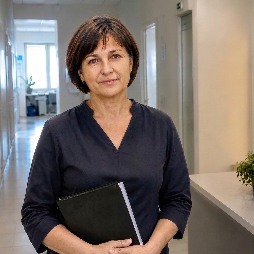 Елена в работающей клинике